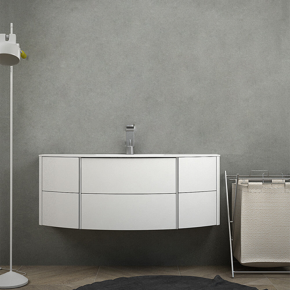 Mobile da bagno sospeso 120 cm bianco opaco Mod. Rio Arcshop