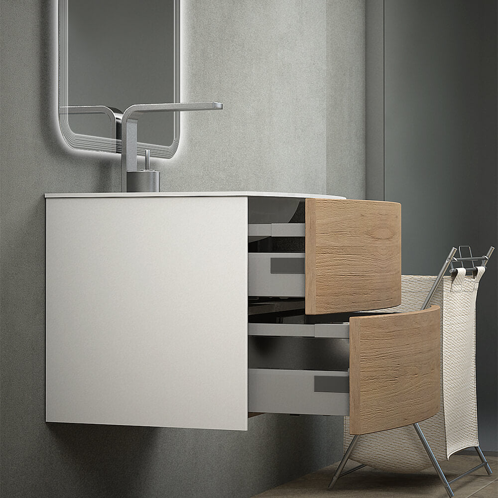 Mobile da bagno sospeso 60 cm Rio Rovere tabacco Arcshop