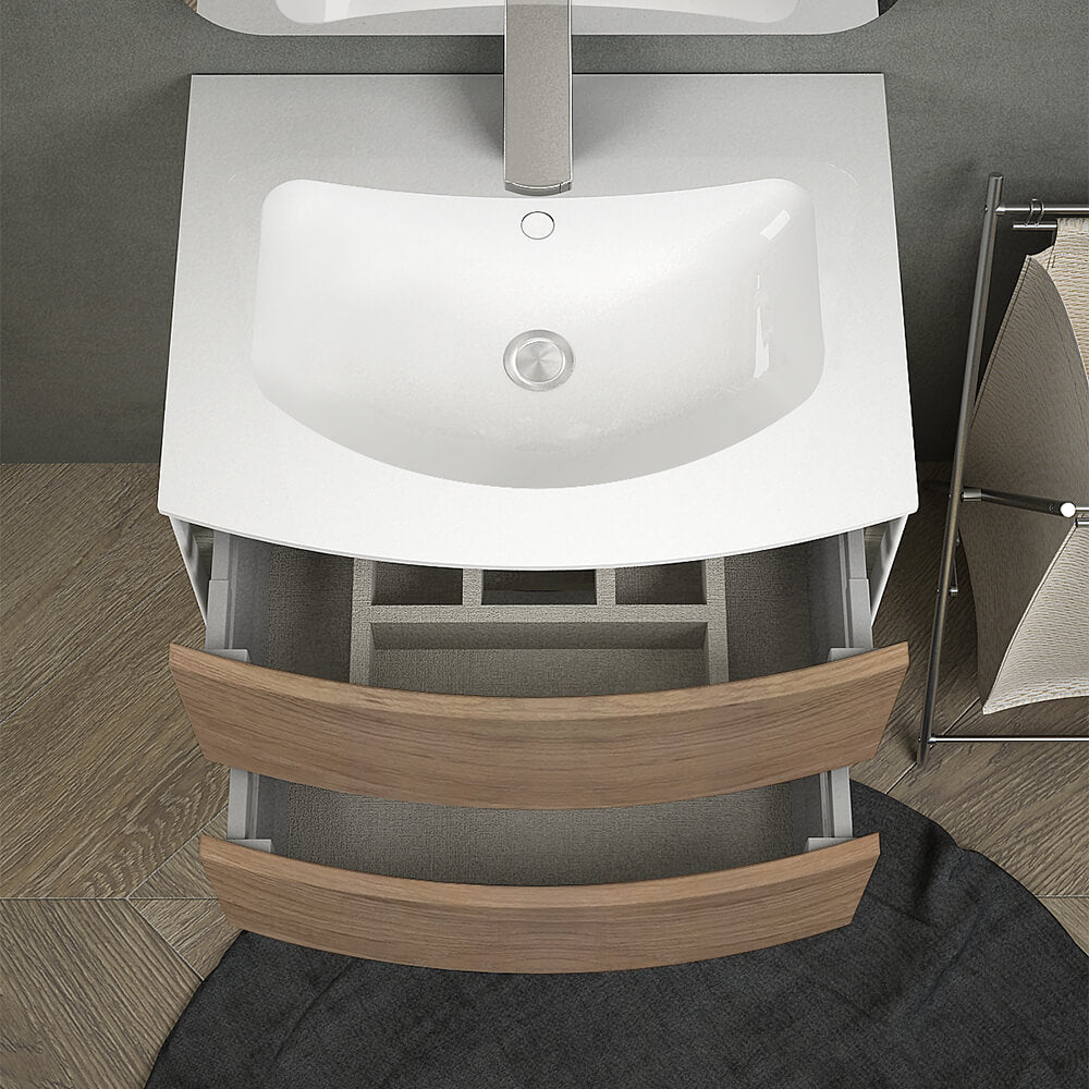 Mobile da bagno sospeso 60 cm Rio Rovere tabacco Arcshop