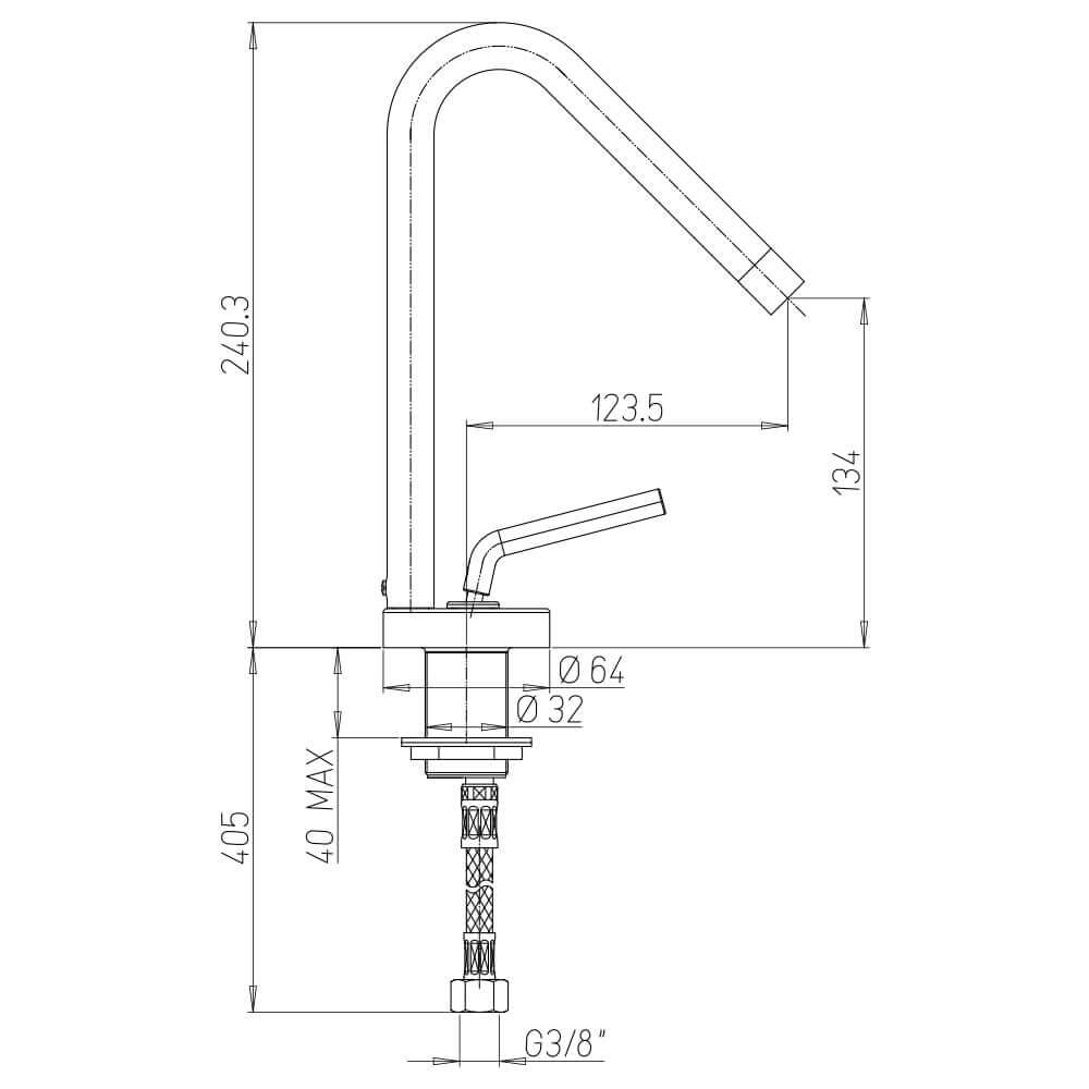 Set rubinetti Lumos nero opaco lavabo bidet e gruppo vasca Jacuzzi Rubinetteria Arcshop