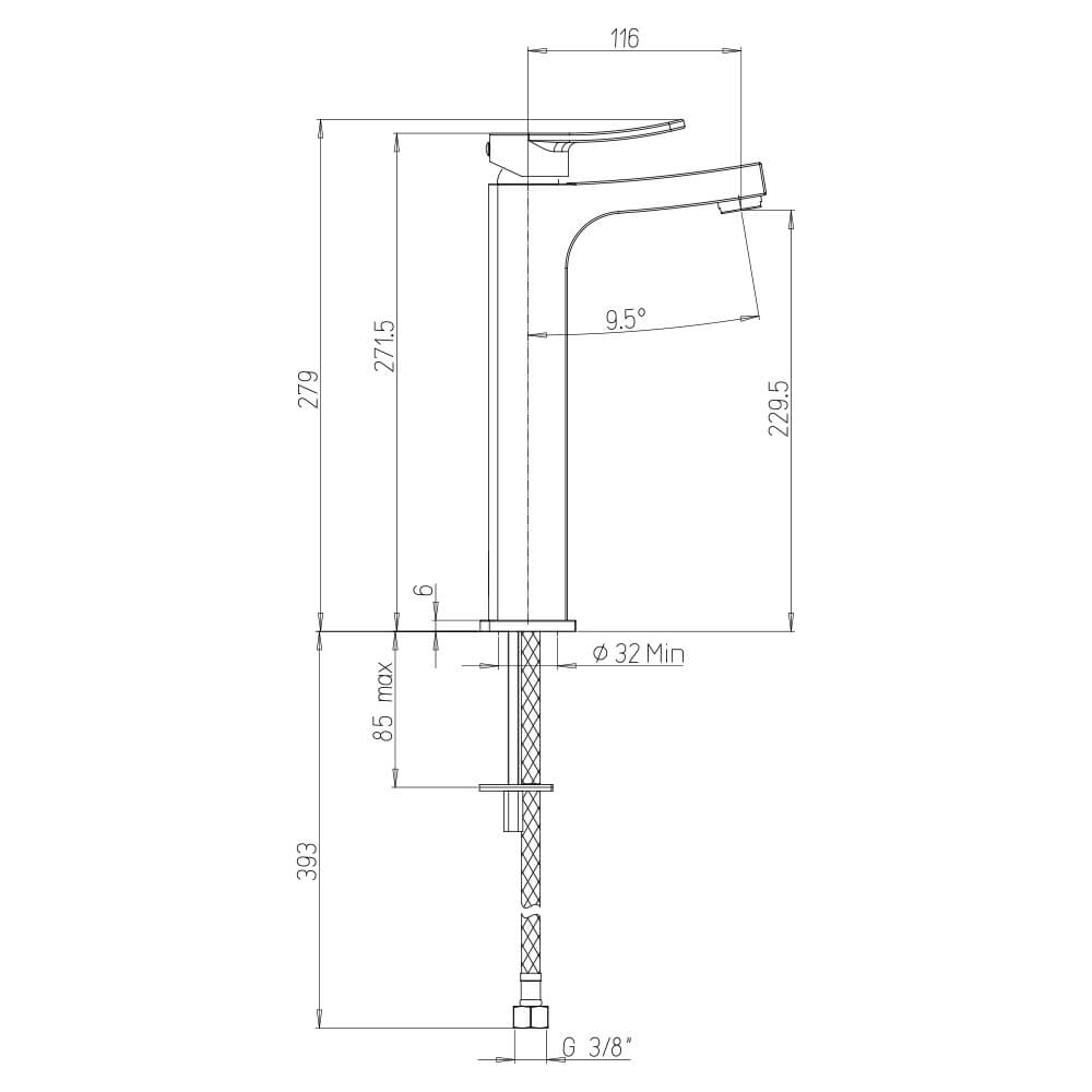 Rubinetteria Jacuzzi serie Tank in ottone cromato per piletta clic clac COD 0TN00493JA00 Arcshop