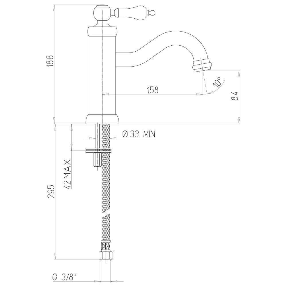 Set miscelatori lavabo bidet e gruppo vasca Tosca di Jacuzzi Rubinetteria in ottone cromato