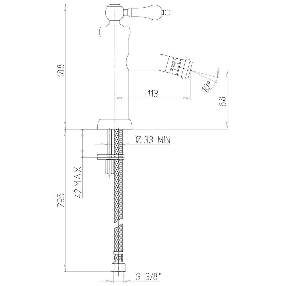 Set miscelatori lavabo bidet e doccia incasso Jacuzzi Rubinetteria serie Tosca color nero opaco
