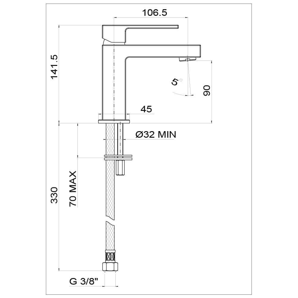 Miscelatore lavabo Twinkle di Jacuzzi Rubinetteria per piletta click clack Arcshop