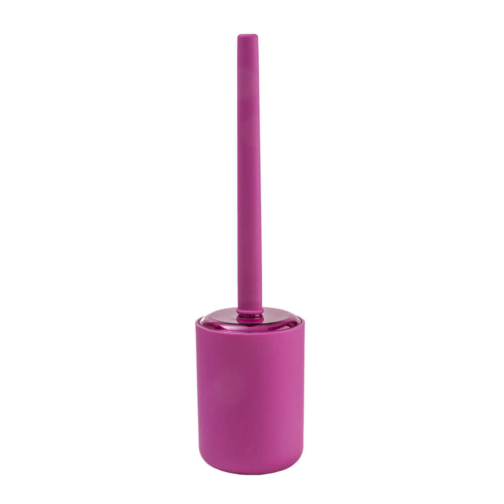 Scopino da bagno in resina soft touch fucsia serie True Colors di Cipì