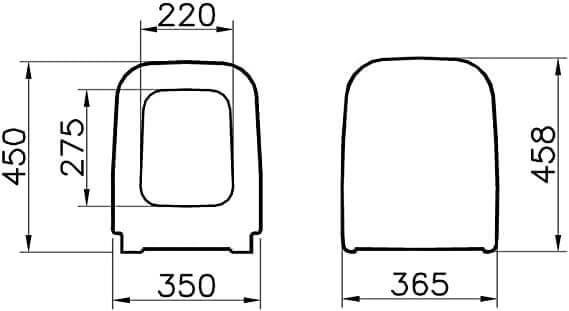 Sedile coprivaso soft close avvolgente Mia Square Vitra sanitari Arcshop