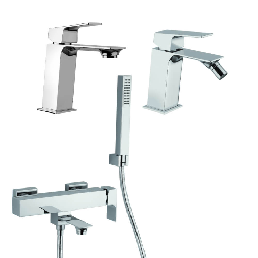 Set miscelatori Mamoli Blade gruppo vasca lavabo e bidet per piletta click clack - Arcshop