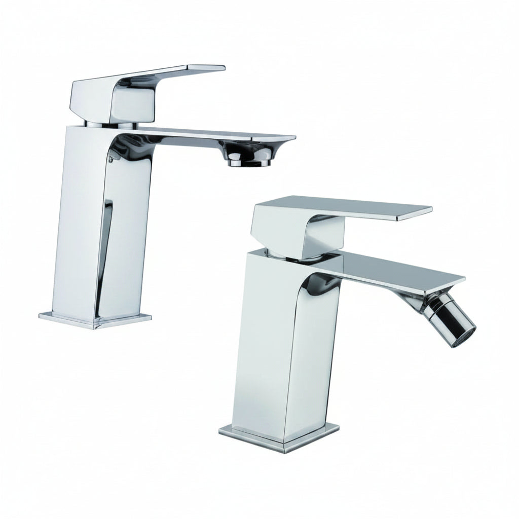 Set miscelatori Mamoli Blade lavabo e bidet per piletta click clack - Arcshop