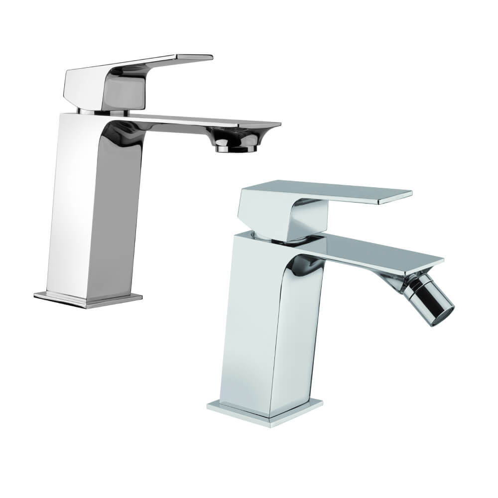 Set miscelatori Mamoli Blade lavabo e bidet per piletta click clack - Arcshop