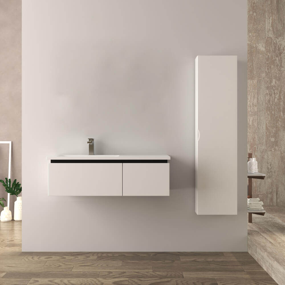 Mobile bagno 100 cm bianco lucido Mono Slide Arcshop