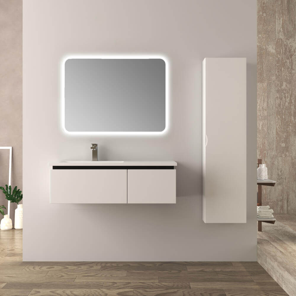 Mobile bagno 100 cm bianco lucido Mono Slide Arcshop