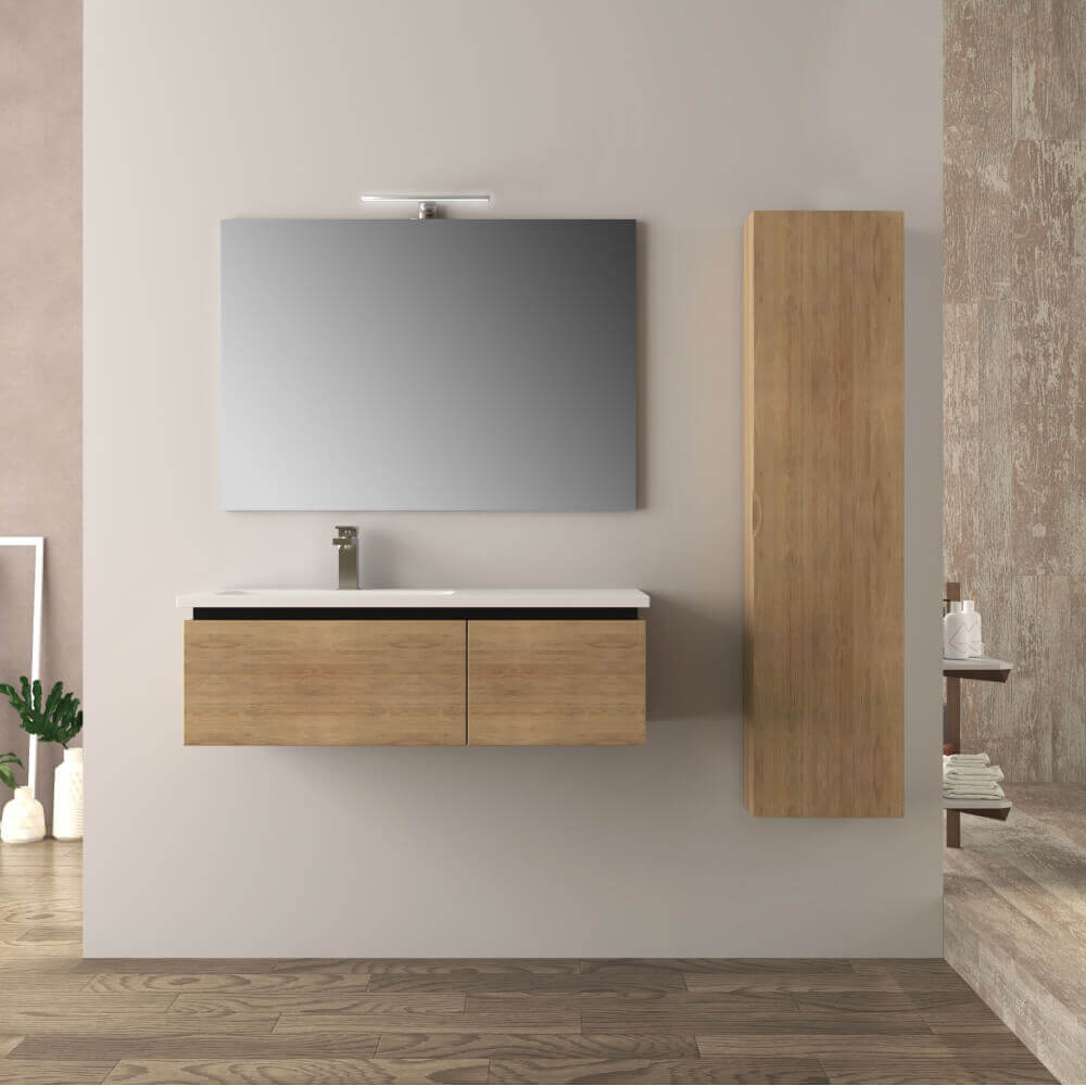 Mobile bagno rovere tabacco 100 cm Mono Slide Arcshop