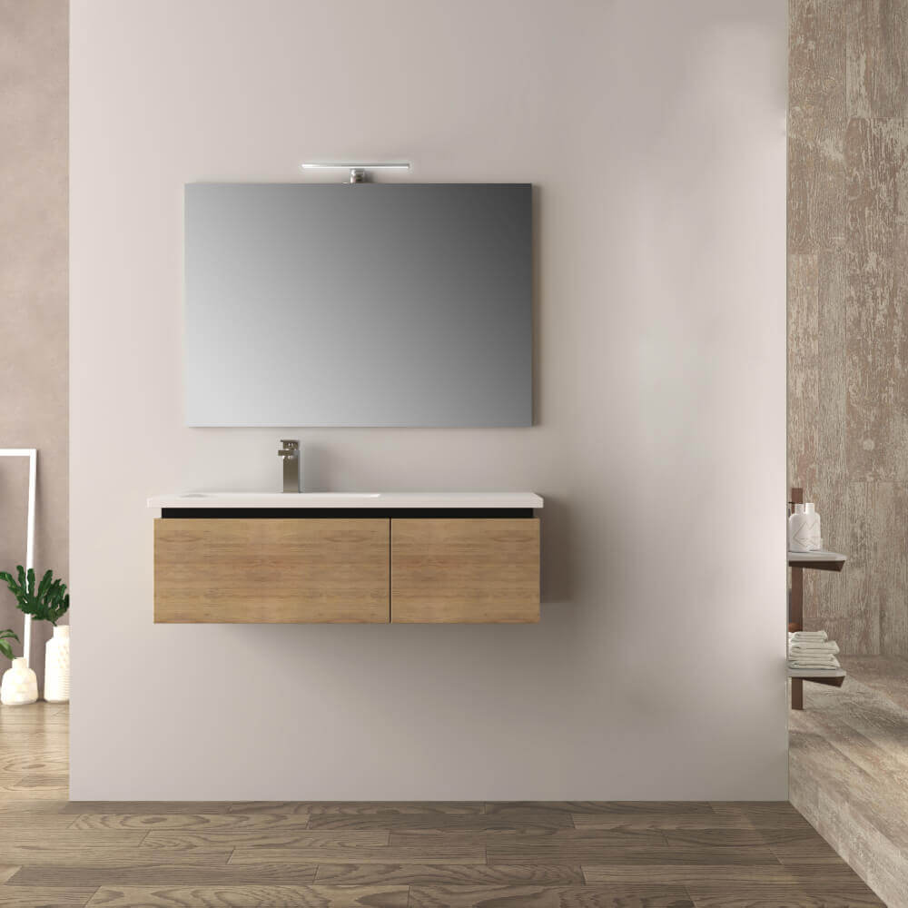 Mobile bagno rovere tabacco 100 cm Mono Slide Arcshop