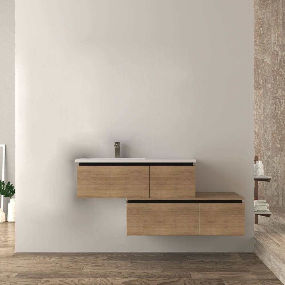 Mobile bagno sospeso rovere 140 cm Arcshop