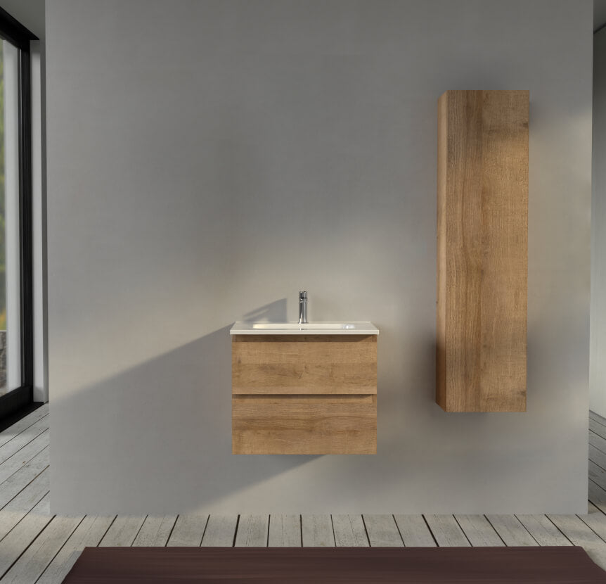 Mobile da bagno sospeso 60 cm Rovere - Sofia Arcshop