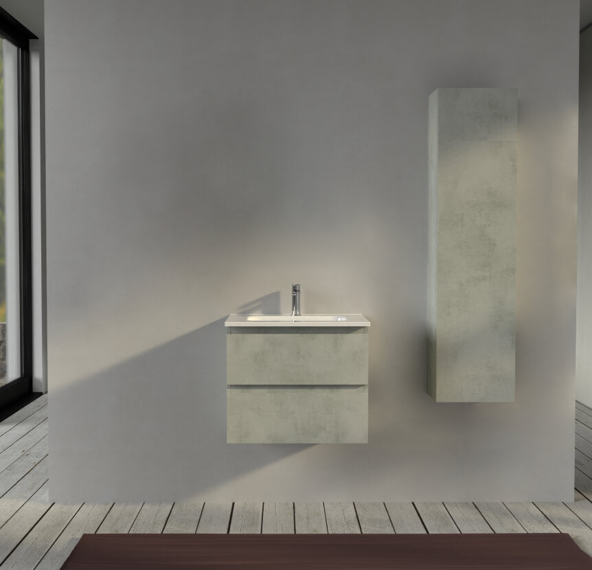 Mobile bagno sospeso 60 cm Grigio - Sofia Arcshop