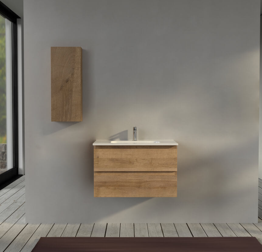 Mobile bagno sospeso 80 cm Rovere - Sofia Arcshop