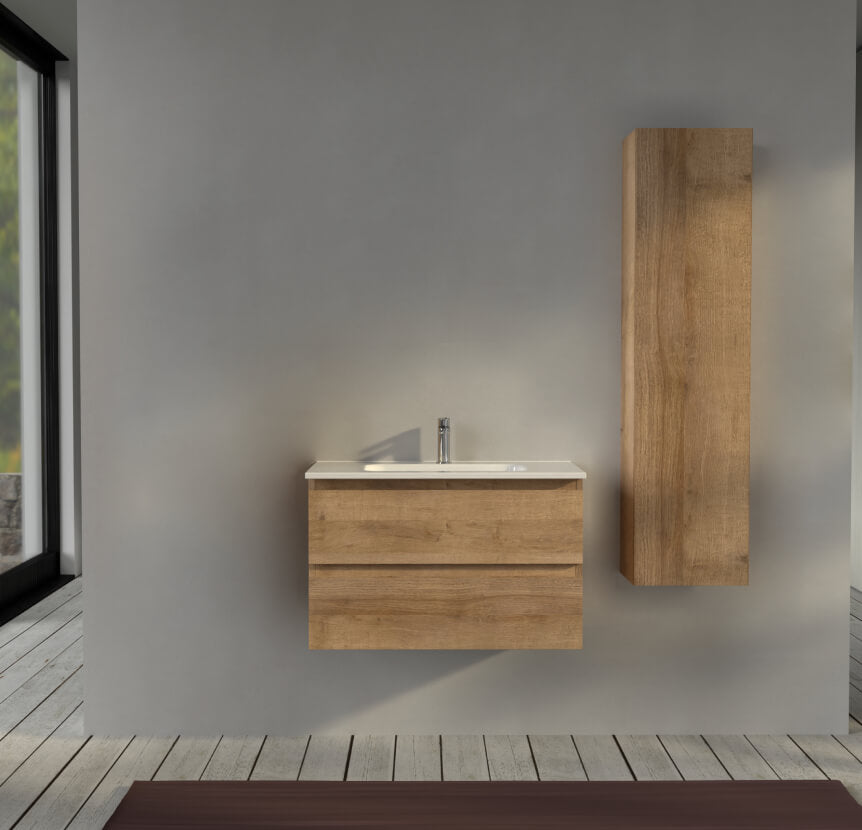 Mobile bagno sospeso 80 cm Rovere - Sofia Arcshop