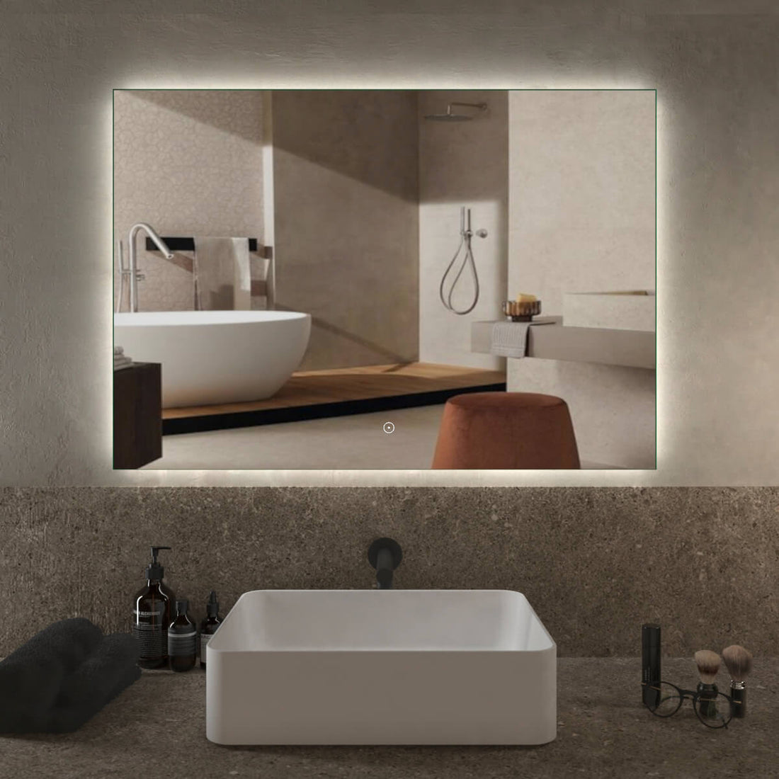 Specchio 70X100 LED TOUCH retroilluminato Arcshop