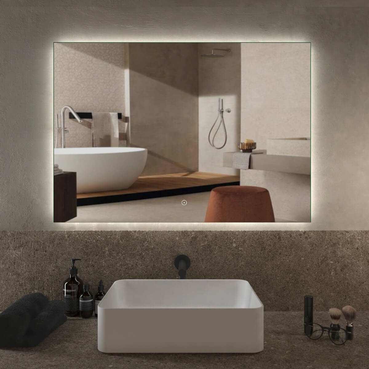 Specchio 70X100 LED TOUCH retroilluminato Arcshop