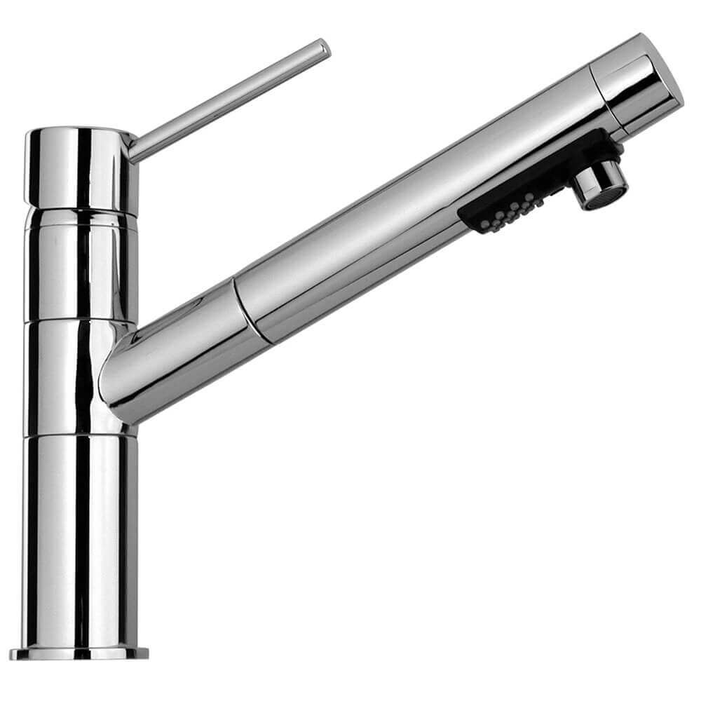 Miscelatore per lavello Jacuzzi Rubinetteria con canna obliqua e doccia estraibile Arcshop