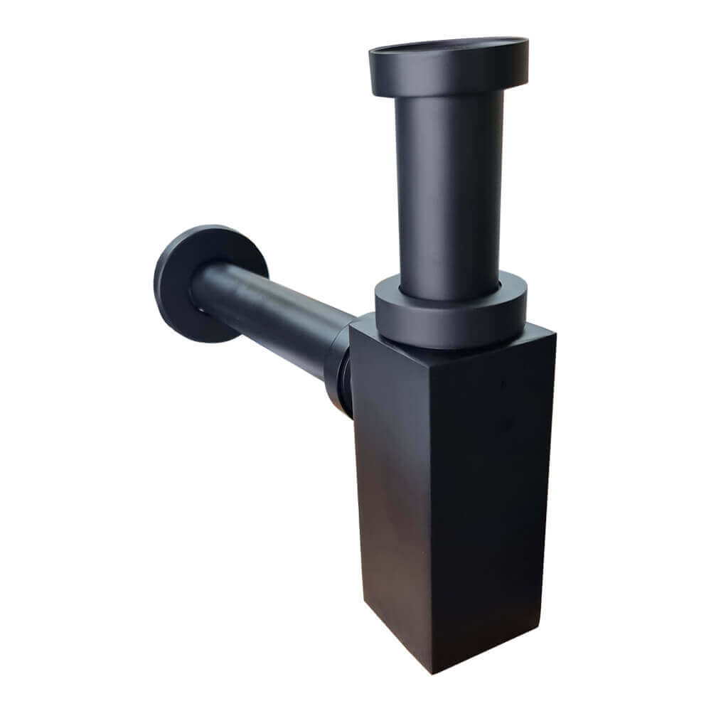Sifone d'arredo Nero opaco Jacuzzi | Rubinetteria quadro Arcshop
