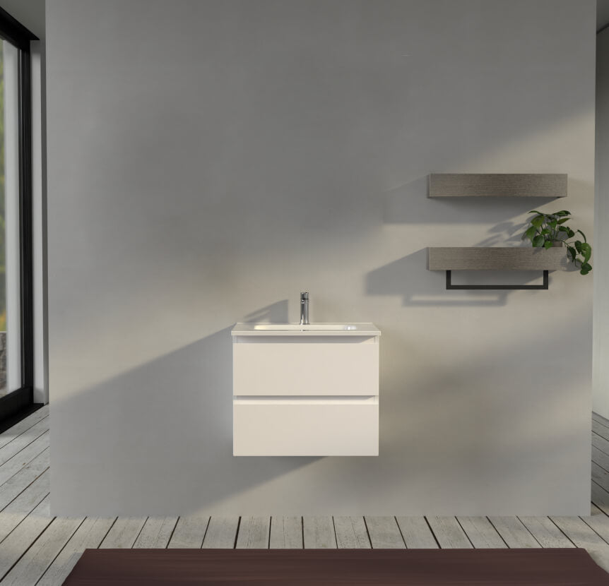 Mobile bagno 60 cm sospeso Bianco opaco - Sofia Arcshop