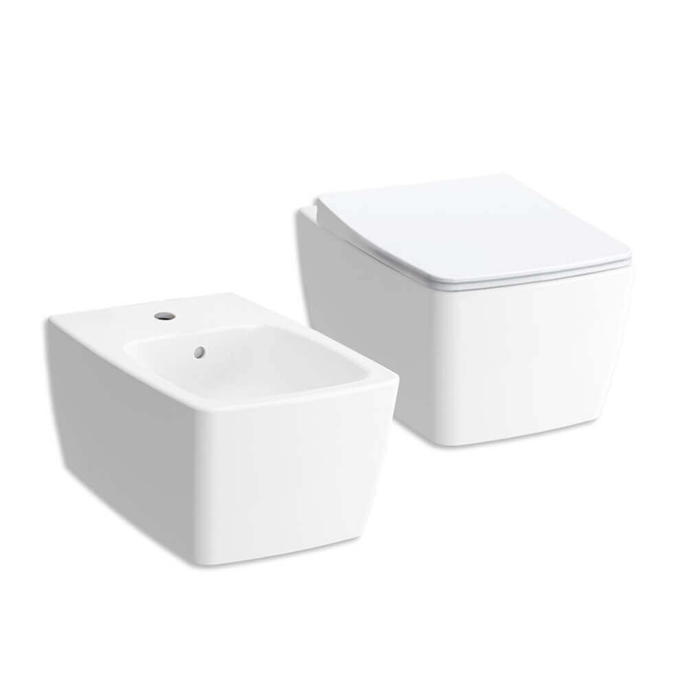 Metropole Vitra Sanitari wc e bidet bianco opaco sospesi Arcshop