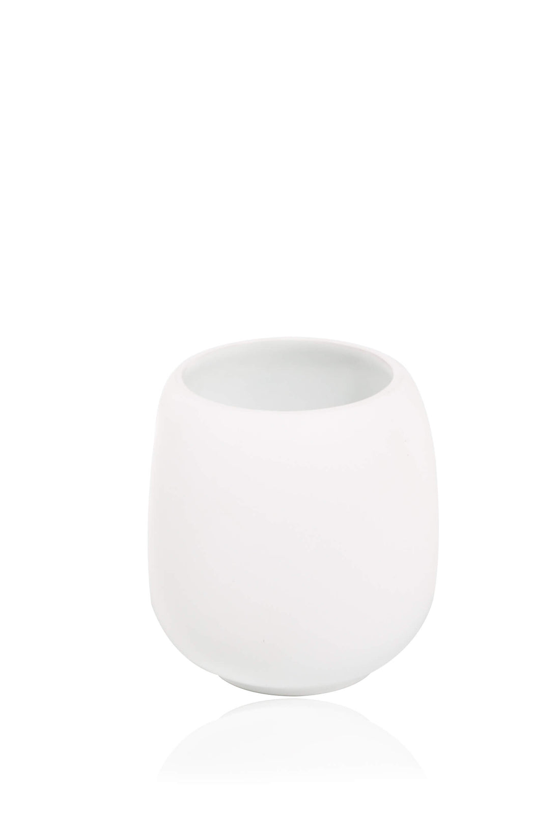 Bicchiere porta spazzolini da appoggio Afra di metaform resina colore bianco Arcshop