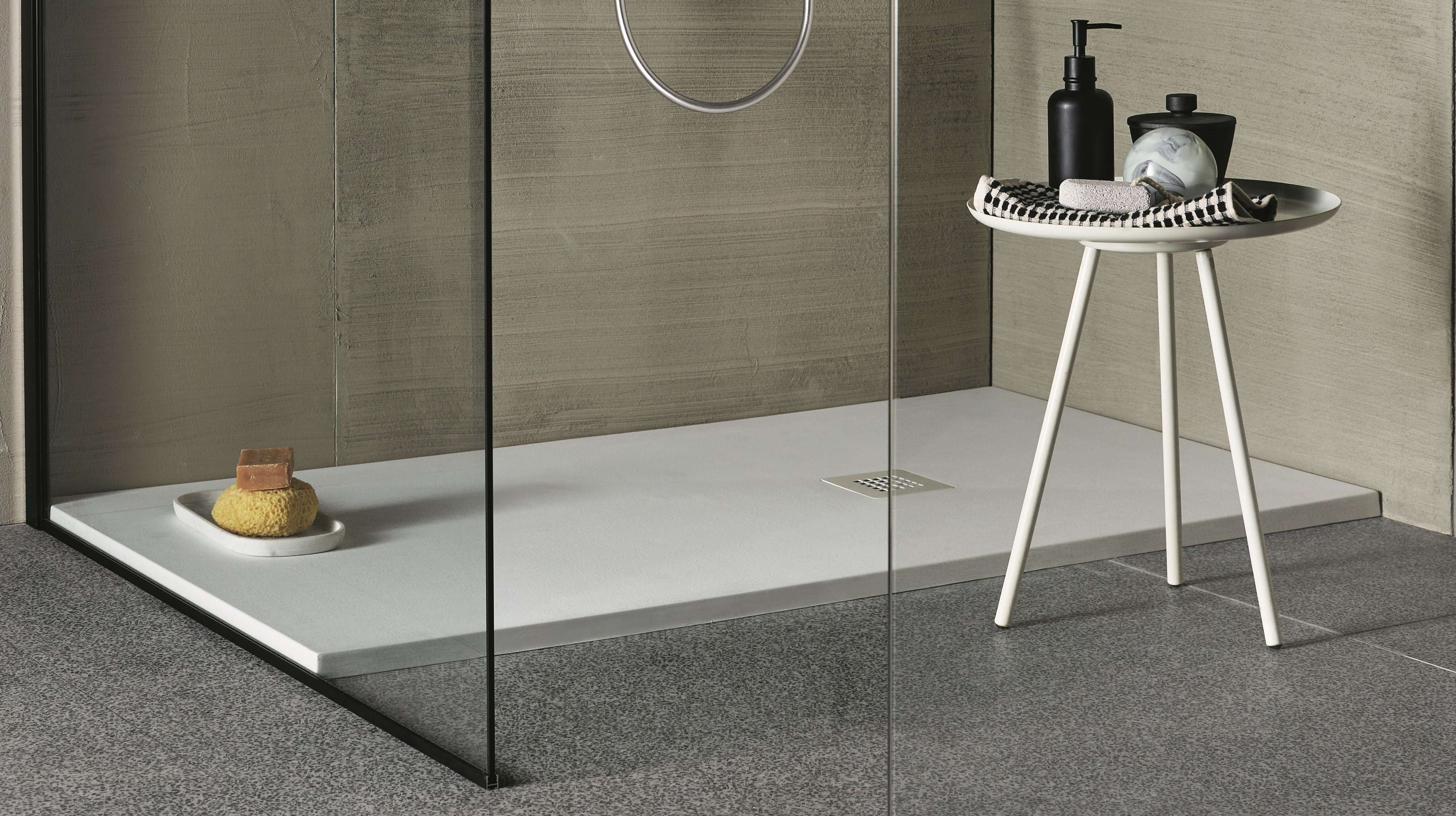 Piatto doccia 70x100 in mineral marmo slim effetto pietra Arcshop