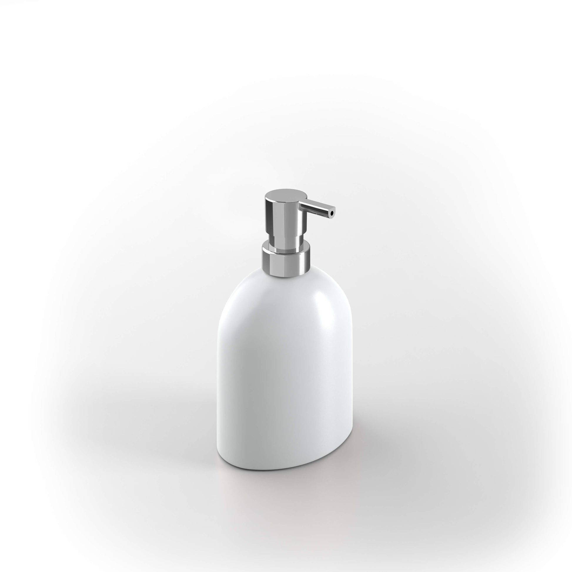Set accessori Bird di Metaform dispenser porta sapone porta rotolo e scopino da appoggio in porcellana bianca Arcshop