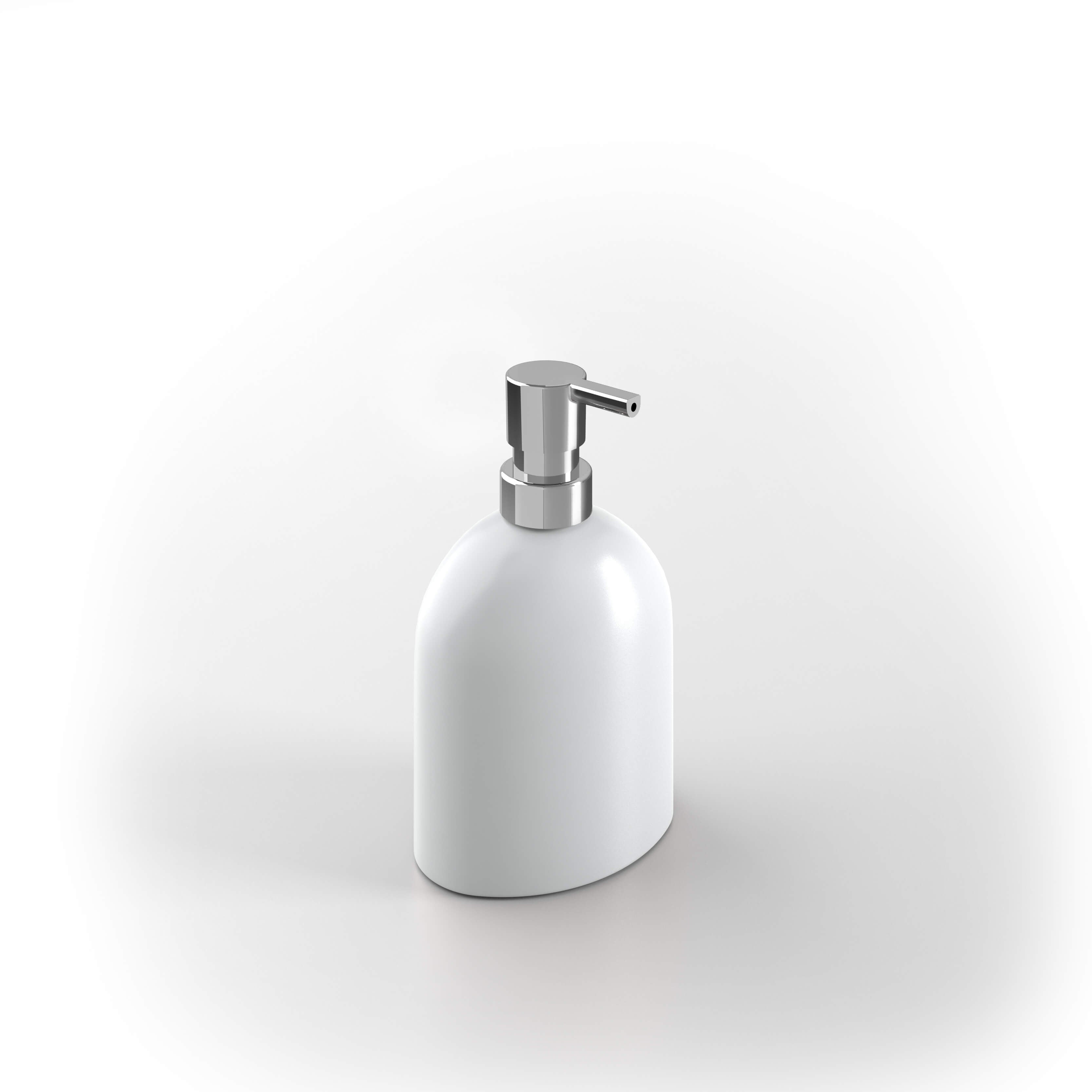 Set accessori Bird di Metaform dispenser porta sapone porta rotolo e scopino da appoggio in porcellana bianca Arcshop
