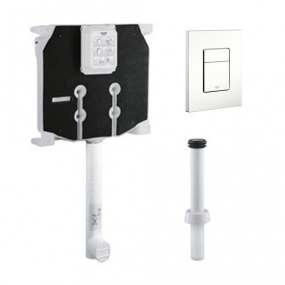 Grohe cassetta di scarico con piastra di azionamento Skate Cosmopolitan Bianca completa di canotto Arcshop