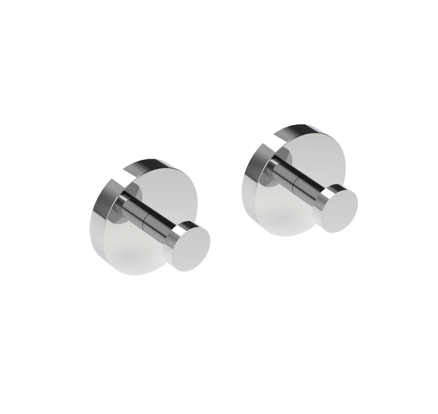 Appendini acciaio Inox tondo Metaform Class fissaggio adesivo o con viti Arcshop