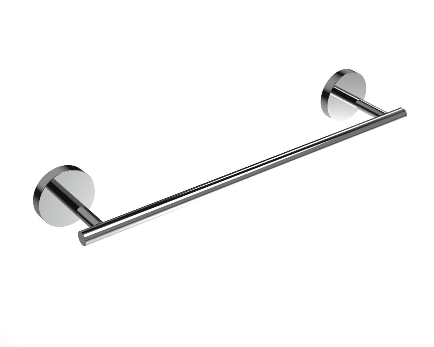 Porta asciugamani 30 cm acciaio Inox tondo Metaform Class fissaggio adesivo o con viti Arcshop