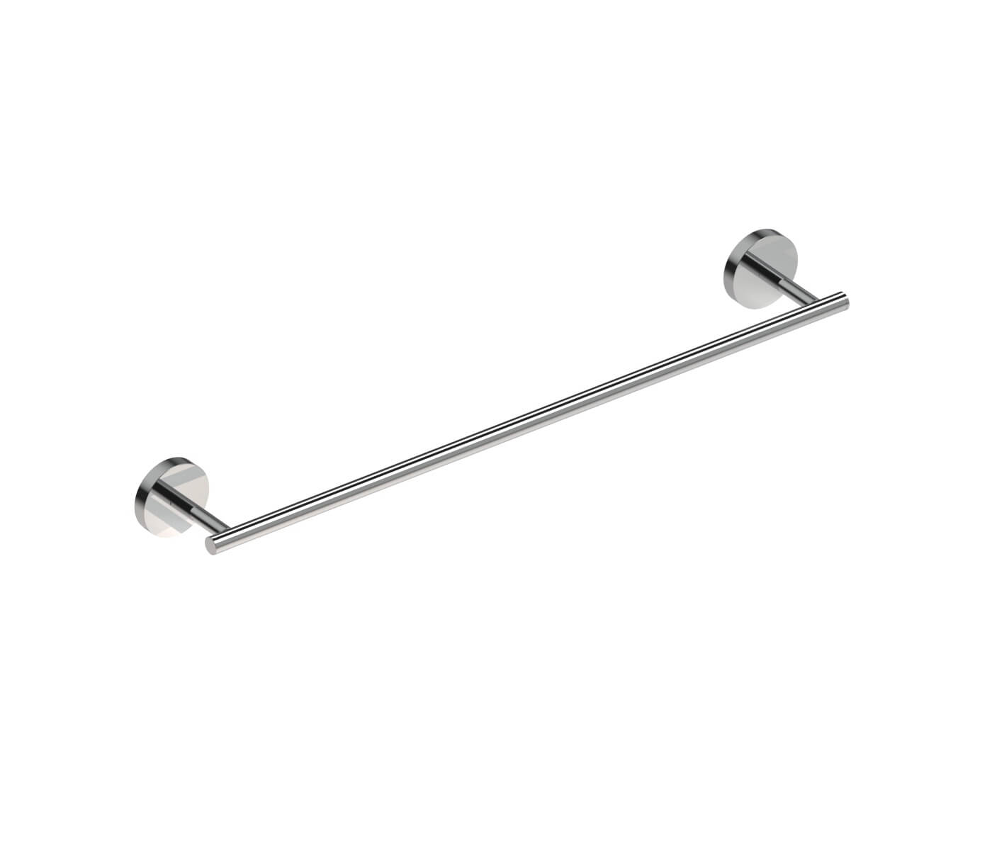 Porta asciugamani 45 cm acciaio Inox tondo Metaform Class fissaggio adesivo o con viti Arcshop