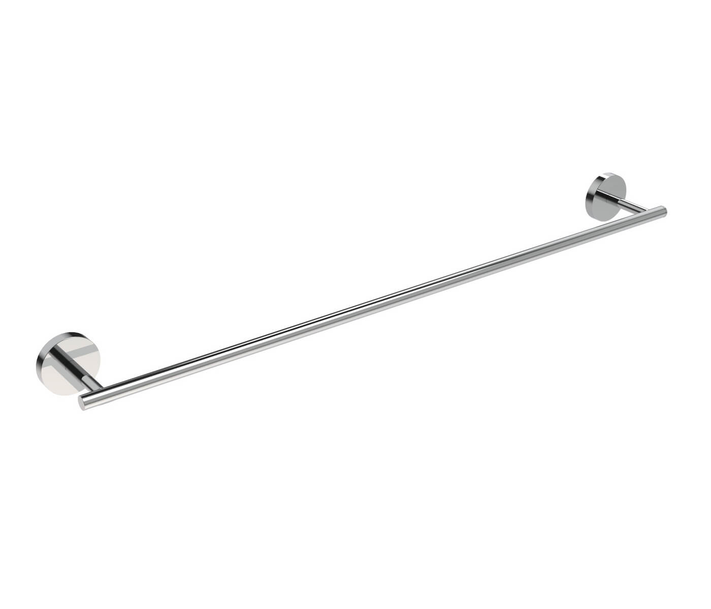 Porta asciugamani 60 cm acciaio Inox tondo Metaform Class fissaggio adesivo o con viti Arcshop