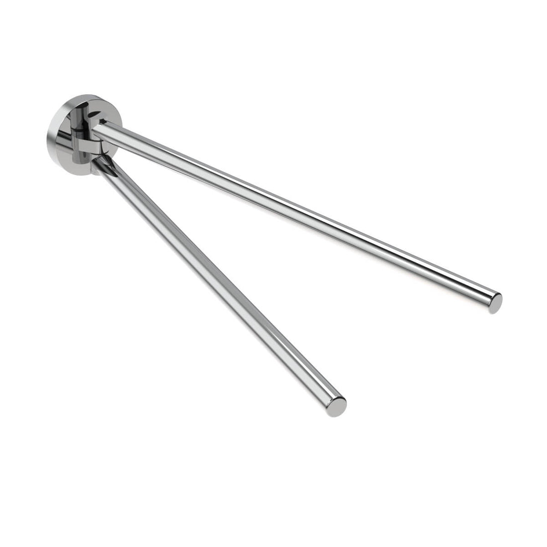 Porta asciugamani a snodo acciaio Inox tondo Metaform Class fissaggio adesivo o con viti Arcshop