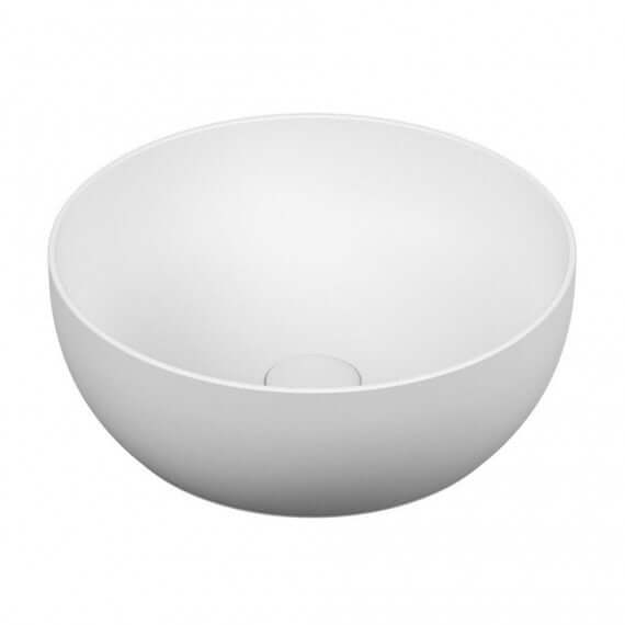 Lavabo da appoggio tondo bianco opaco Round Outline Vitra sanitari Arcshop