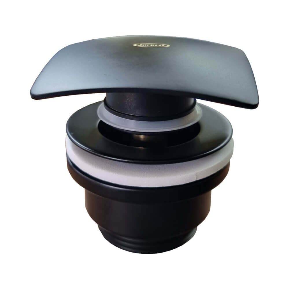 Piletta Click clack Jacuzzi | Rubinetteria a testa quadra nero opaco universale con o senza troppopieno universale Arcshop