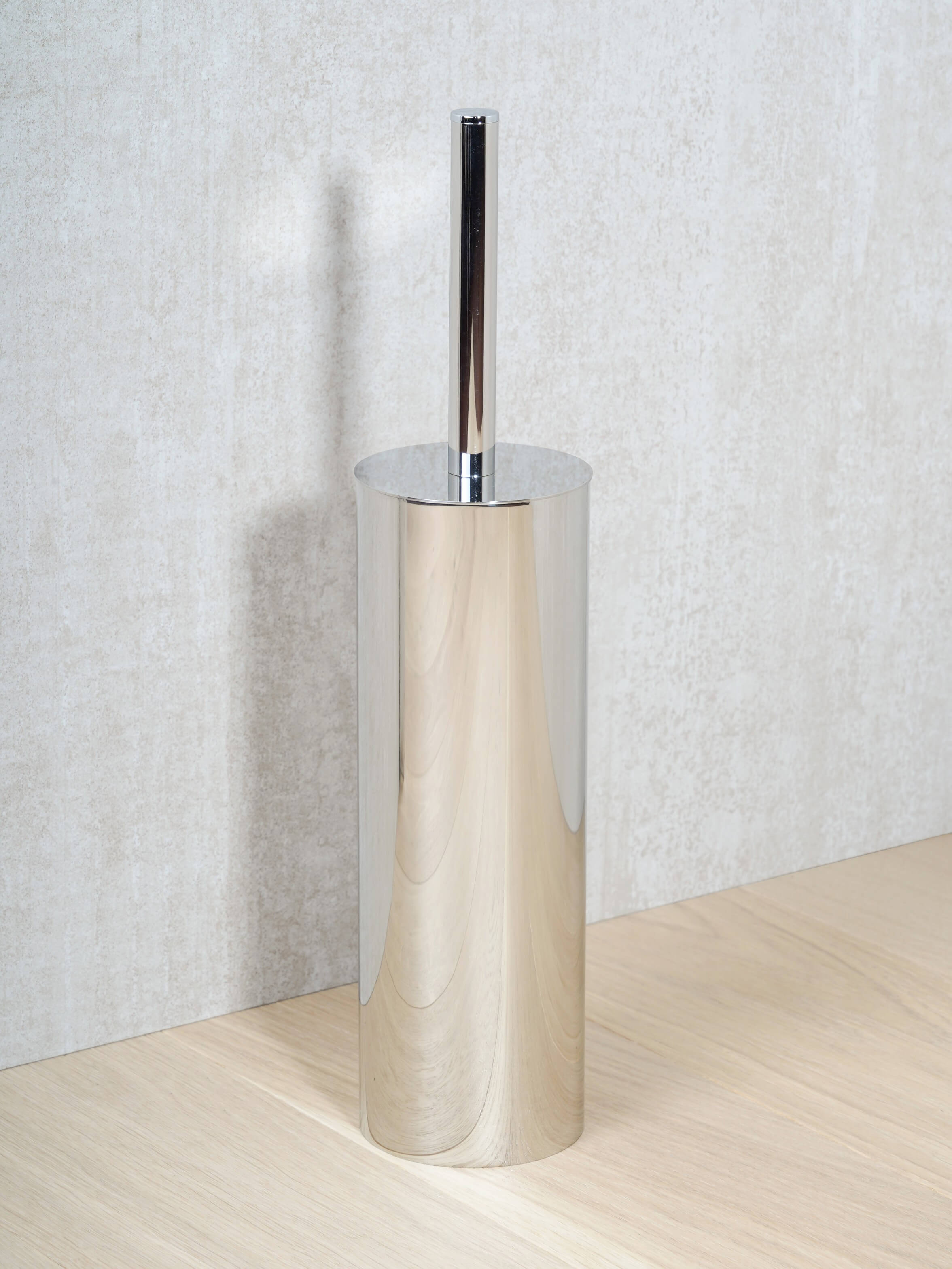 Porta scopino da terra acciaio inox 304 tondo Poseidon di Metaform Arcshop