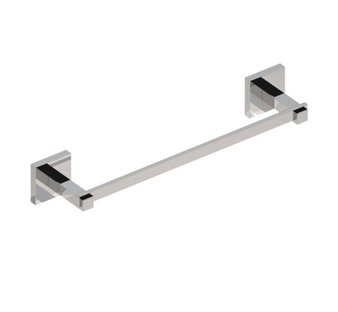 Porta asciugamani 30 cm acciaio forma quadra Metaform Trend fissaggio adesivo o con viti Arcshop