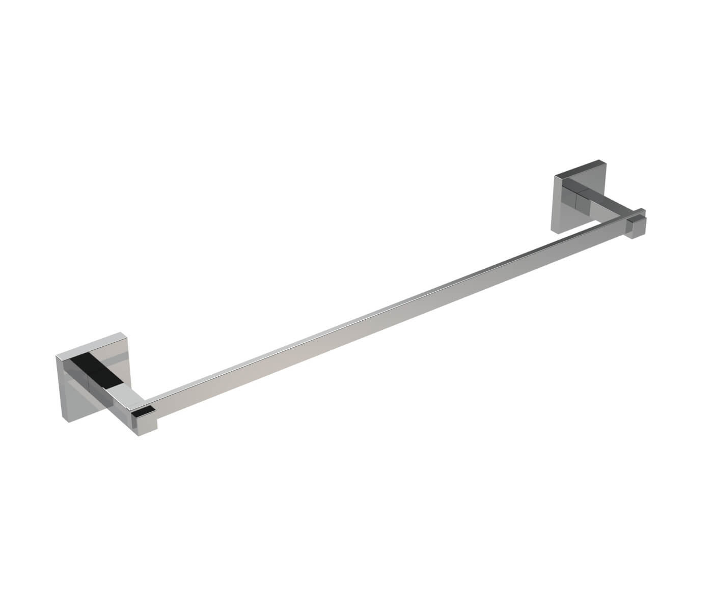 Porta asciugamani 45 cm acciaio forma quadra Metaform Trend fissaggio adesivo o con viti Arcshop