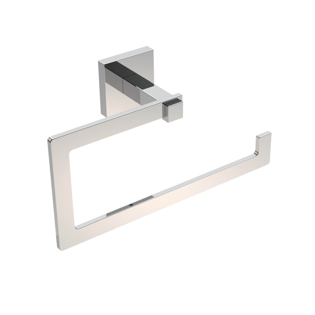 Porta asciugamani ad anello acciaio forma quadra Metaform Trend fissaggio adesivo o con viti Arcshop