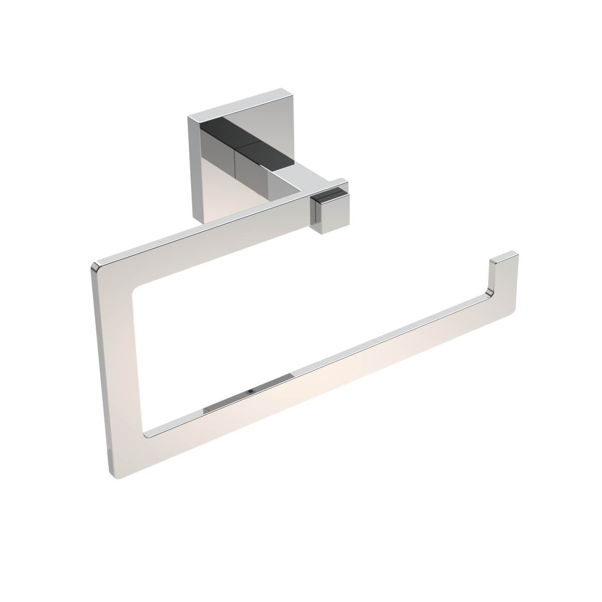 Porta asciugamani ad anello acciaio forma quadra Metaform Trend fissaggio adesivo o con viti Arcshop