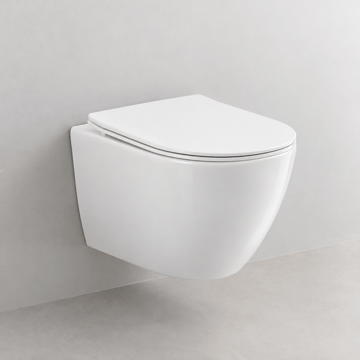 Wc rimless sospeso forma ovetto Alicante