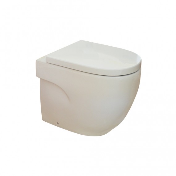 Vaso wc a pavimento filomuro ceramica Roca Mod. Meridian doppio scarico