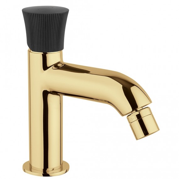 Set rubinetti Jacuzzi oro spazzolato e nero serie Illumina Lavabo bidet ed incasso doccia con deviatore